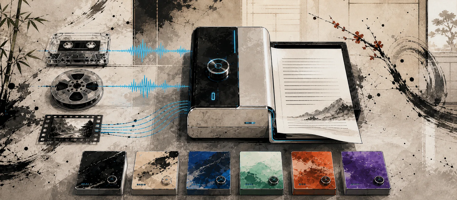 MachinesFluent file transcription and interface themes cover image
