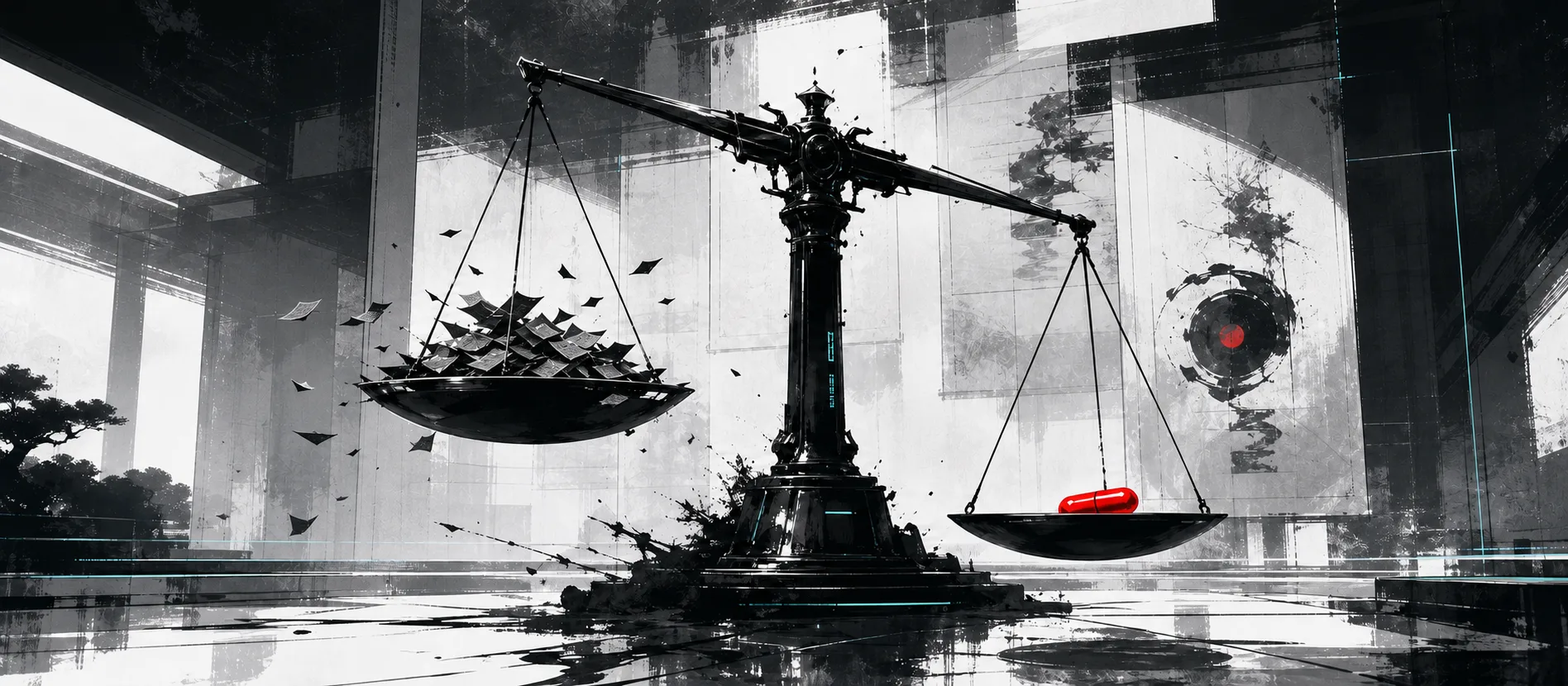 A giant balance weighing many transcript errors against one critical error